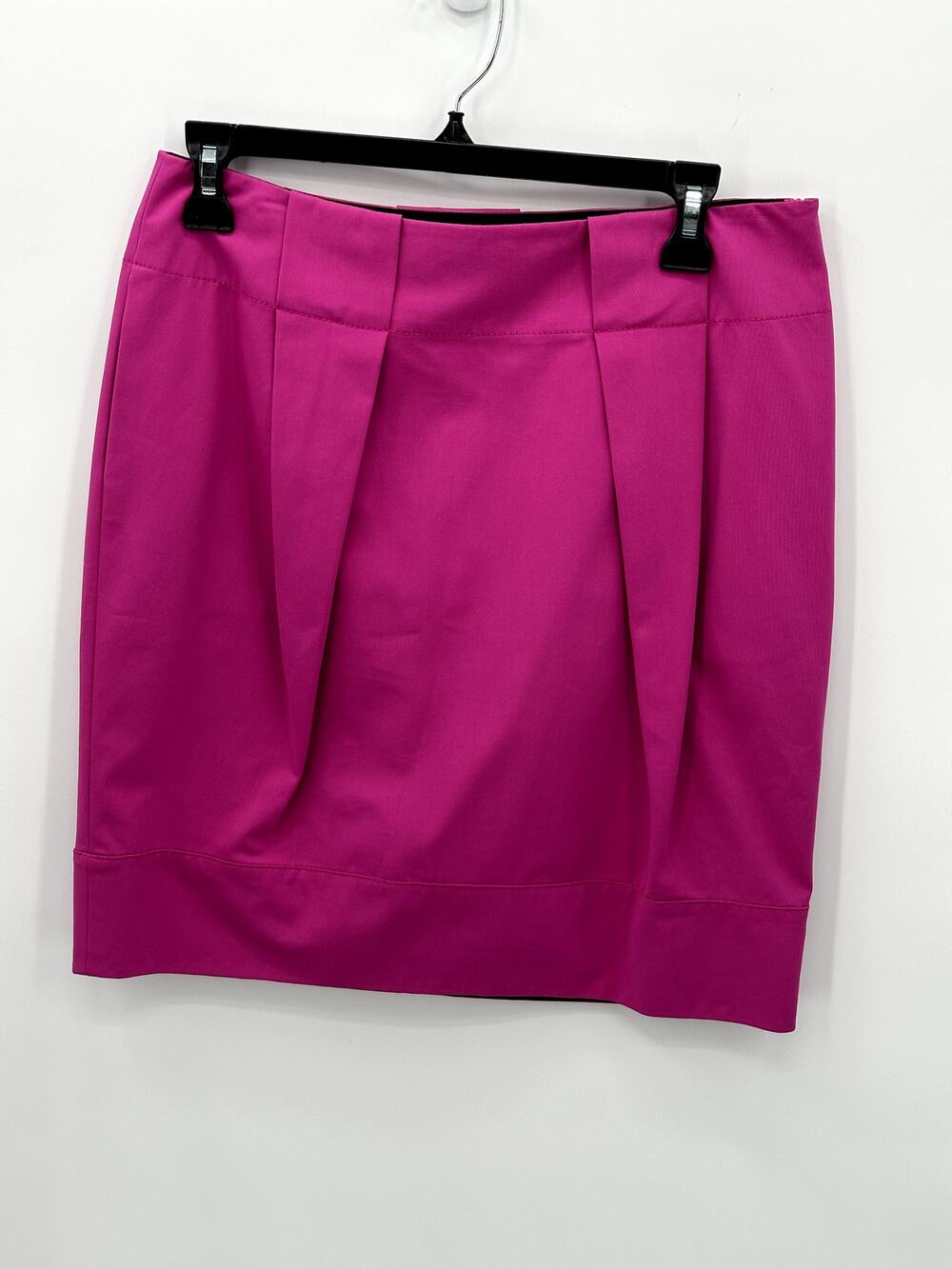 LAFAYETTE 148 Dark Fuchsia Pleated Straight Pencil Skirt // 4